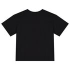 Black Lucky Tiger Logo T-Shirt, 1, hi-res