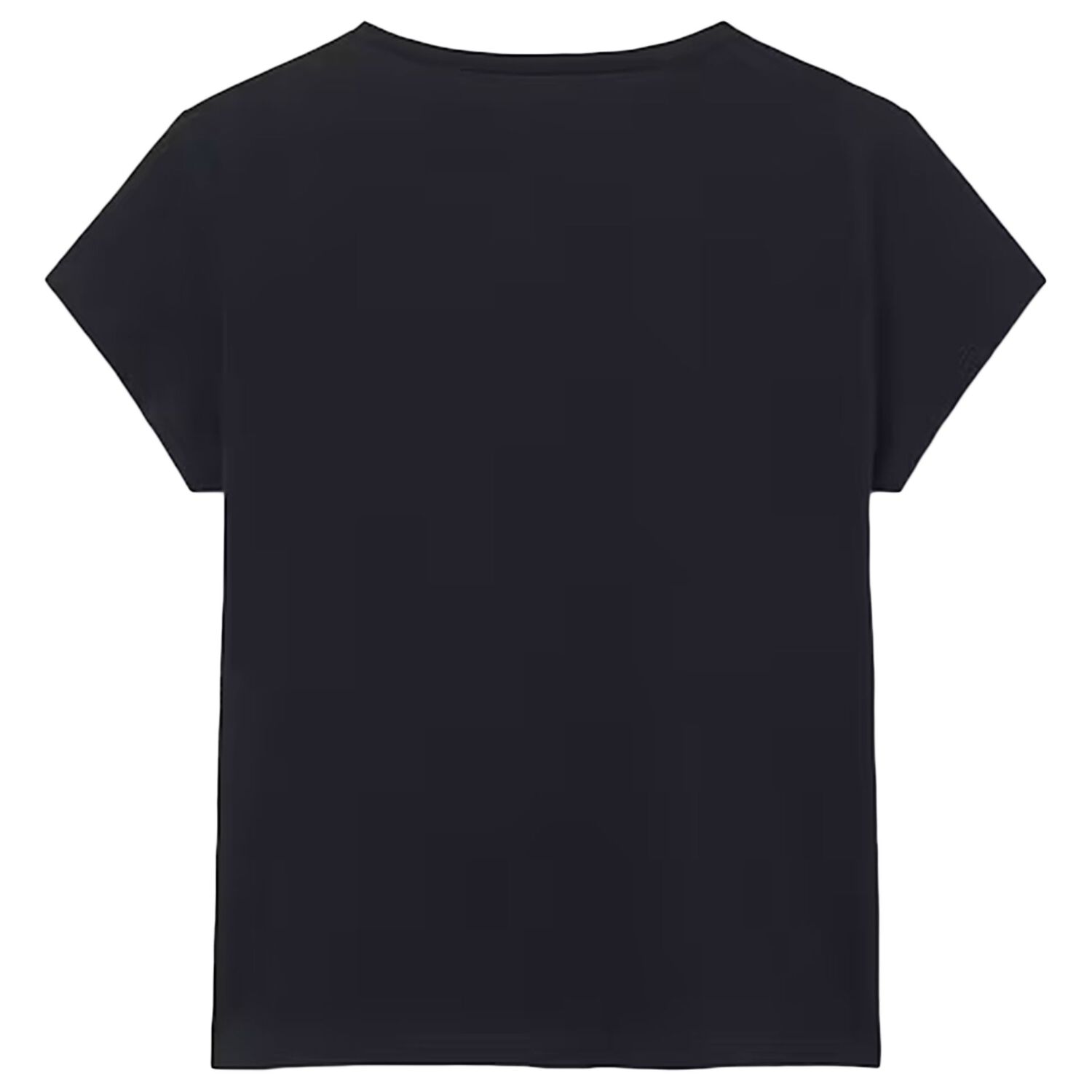 Girls Black Bow T-Shirt, 3, hi-res