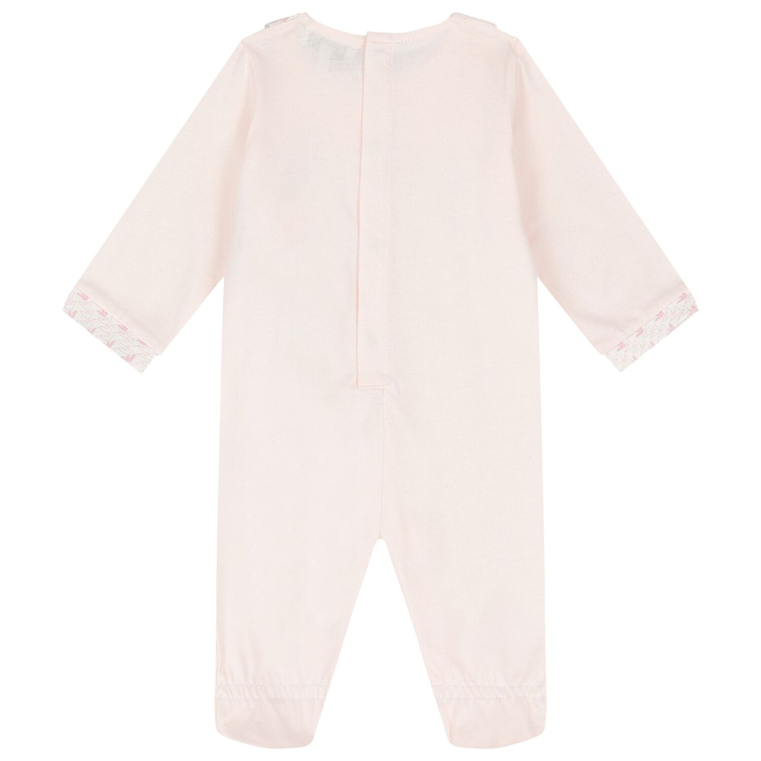 Baby Girls Pink Logo Babygrow Set, 2, hi-res