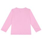 Younger Girls Pink Animals Long Sleeve Top, 1, hi-res