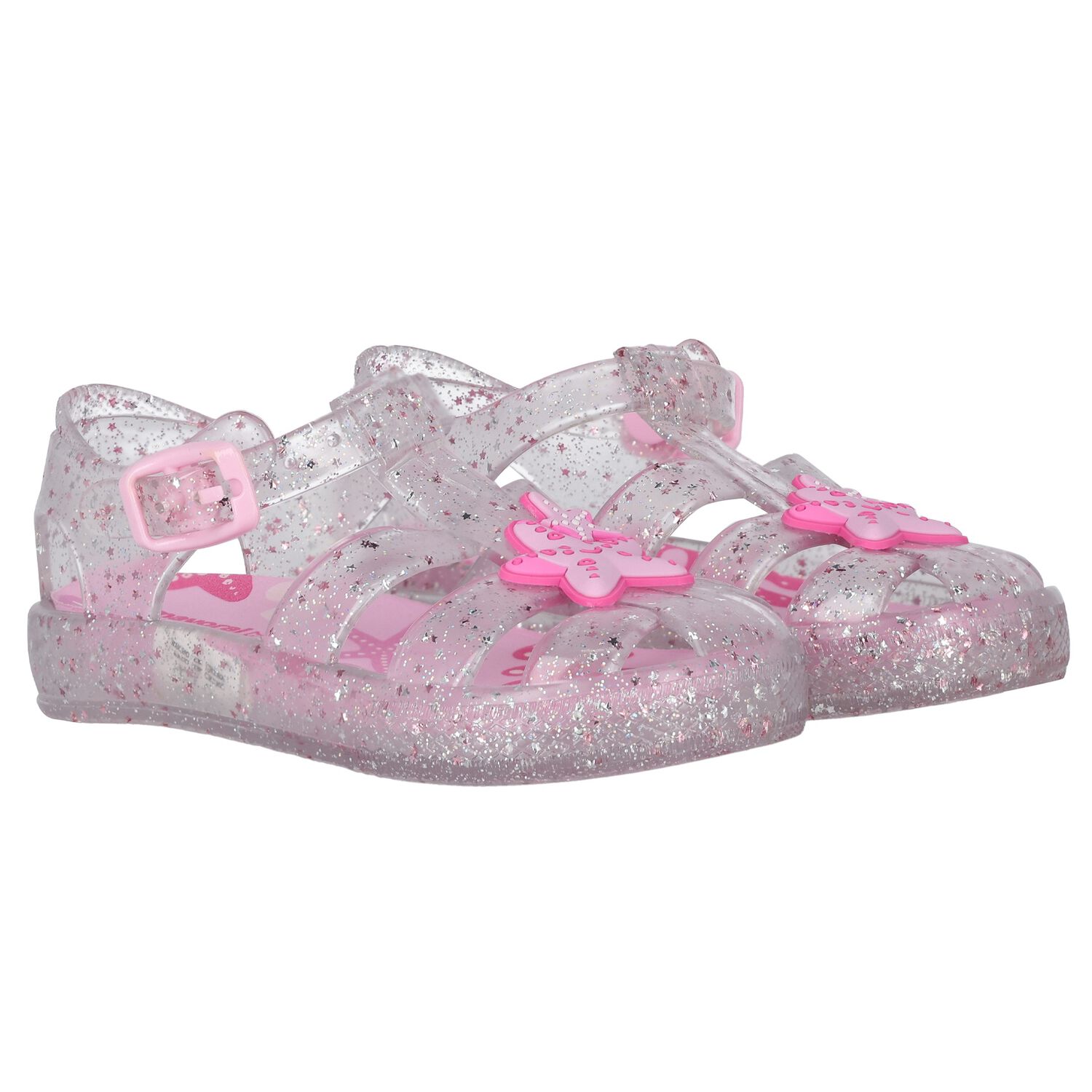 Younger Girls Pink Jelly Sandals, 1, hi-res image number null