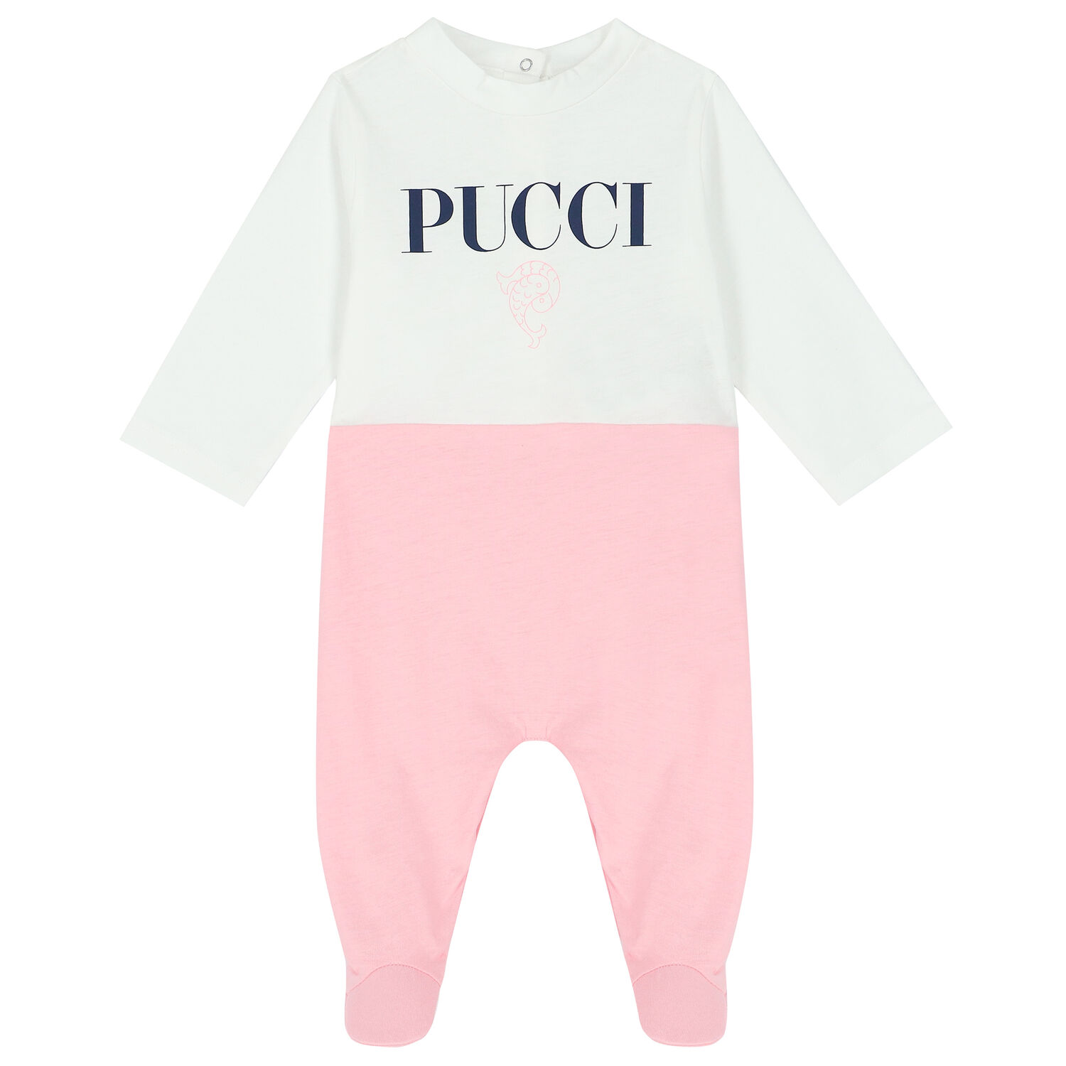 Baby Girls White & Pink Babygrow Set, 1, hi-res