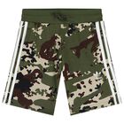 Green Camouflage Logo Shorts, 1, hi-res