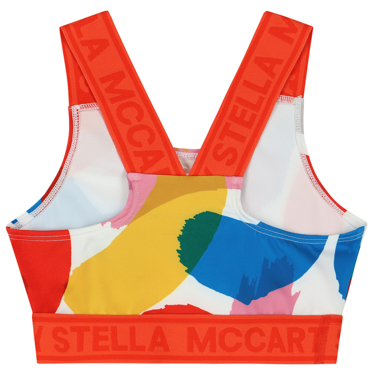 Girls Multicoloured Logo Crop Top, 1, hi-res