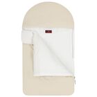 Beige & White Logo Baby Nest, 1, hi-res