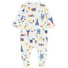 Baby Boys White Babygrow, 1, hi-res