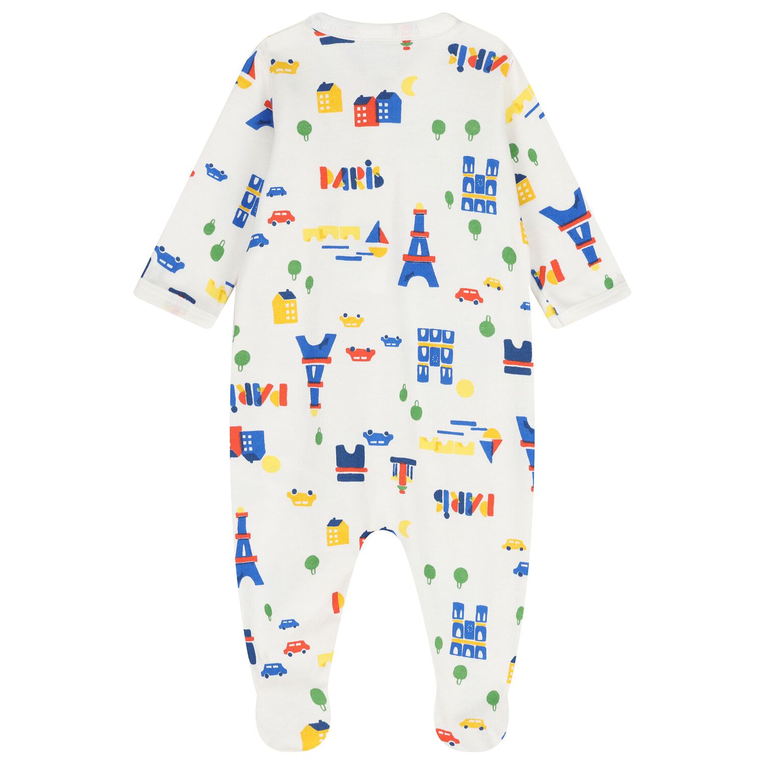 Baby Boys White Babygrow, 1, hi-res