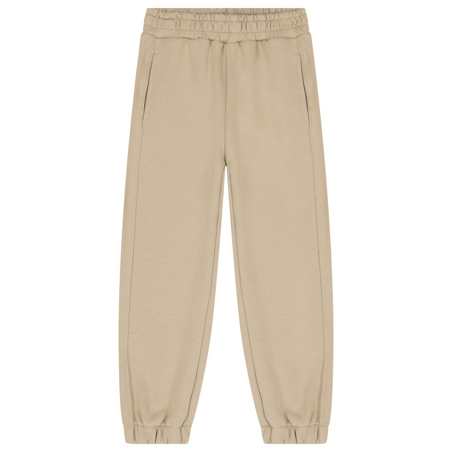 Beige Logo Joggers, 3, hi-res