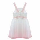 Girls Ivory & Pink Lace Dress, 1, hi-res