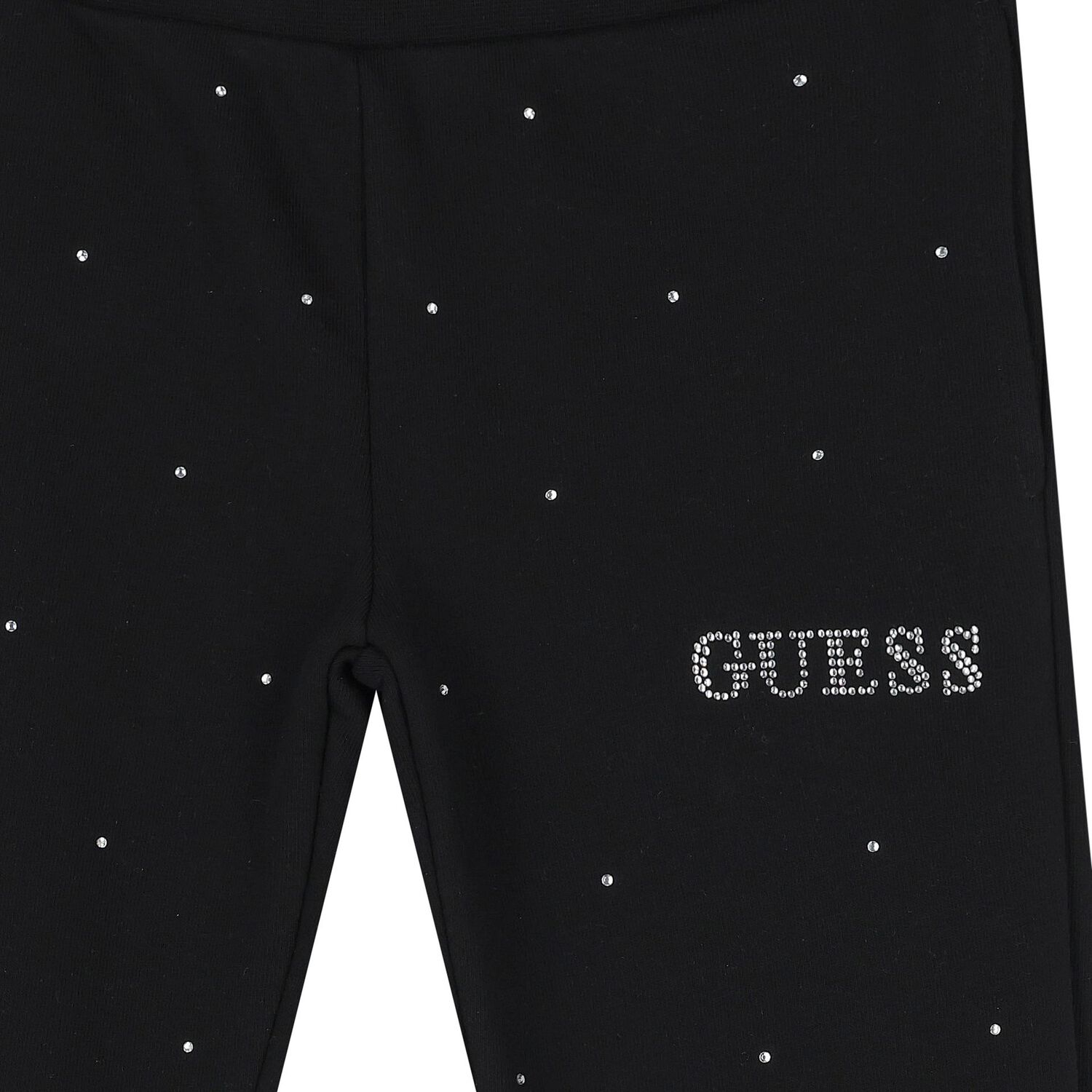 Girls Black Embellished Logo Joggers, 1, hi-res image number null