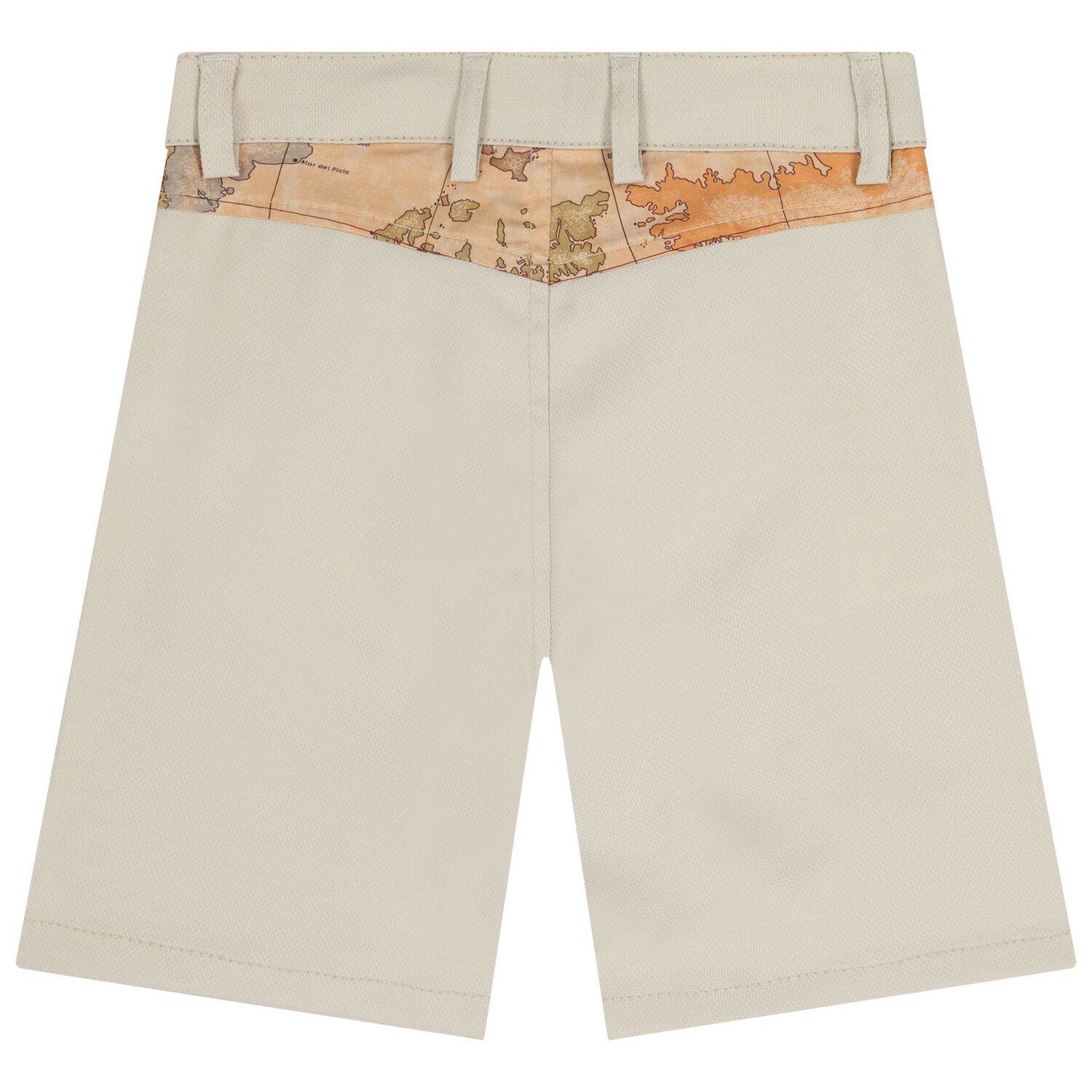 Boys Beige Logo Shorts, 1, hi-res