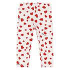 Younger Girls White & Red Leggings Set, 1, hi-res