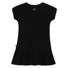 Girls Black Diamond Dress, 1, hi-res