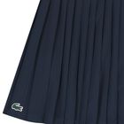 Girls Navy Blue Logo Pleated Skirt, 1, hi-res