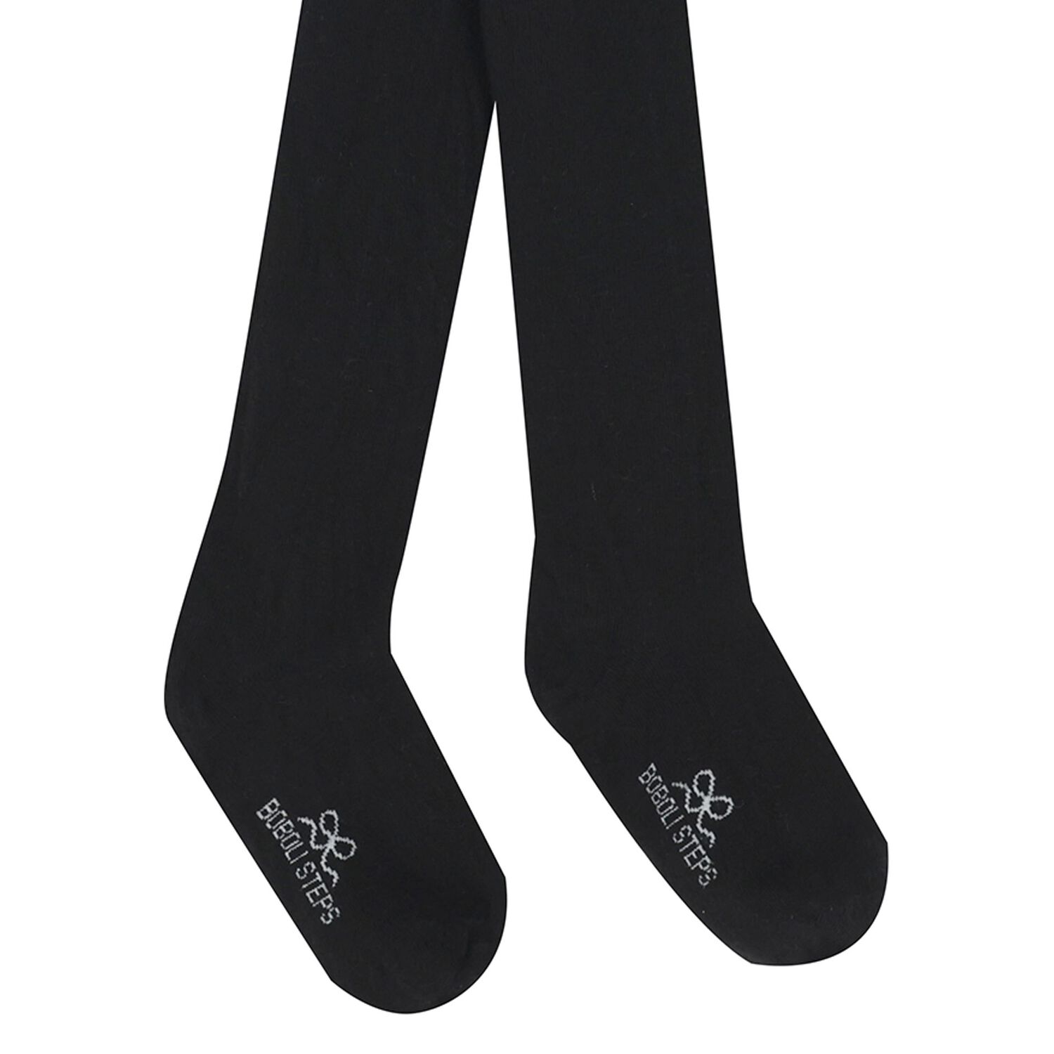 Girls Black Logo Tights, 1, hi-res