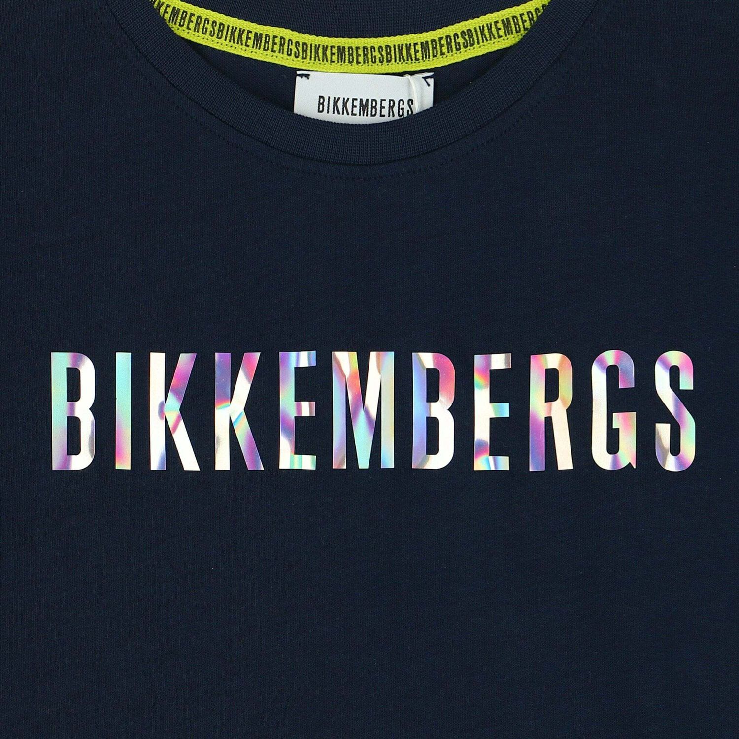 Boys Navy Holographic Logo T-shirt, 1, hi-res image number null