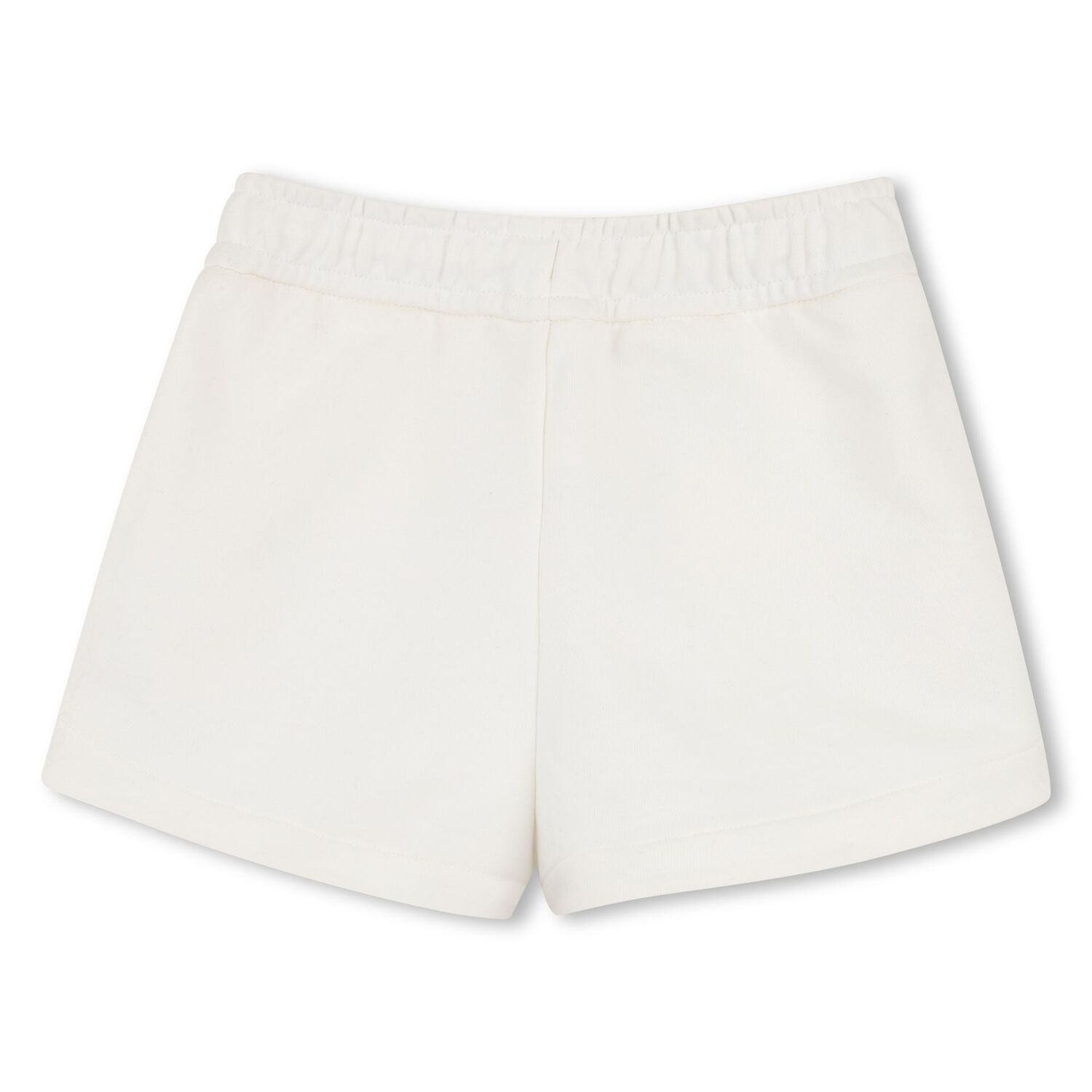 Girls Mini Me Ivory Logo Shorts, 1, hi-res