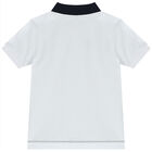 Boys Navy Blue & White Logo Polo Shirt, 2, hi-res