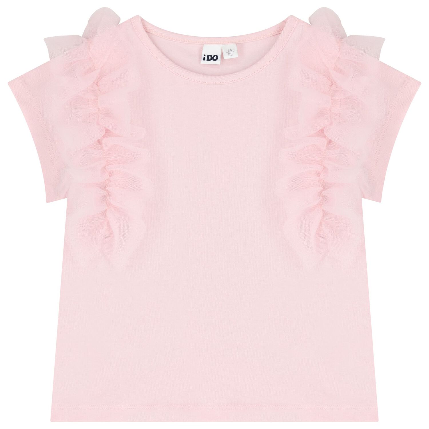 Girls Pink Ruffled Skirt Set, 1, hi-res image number null
