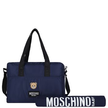 Navy Blue Teddy Bear Baby Changing Bag
