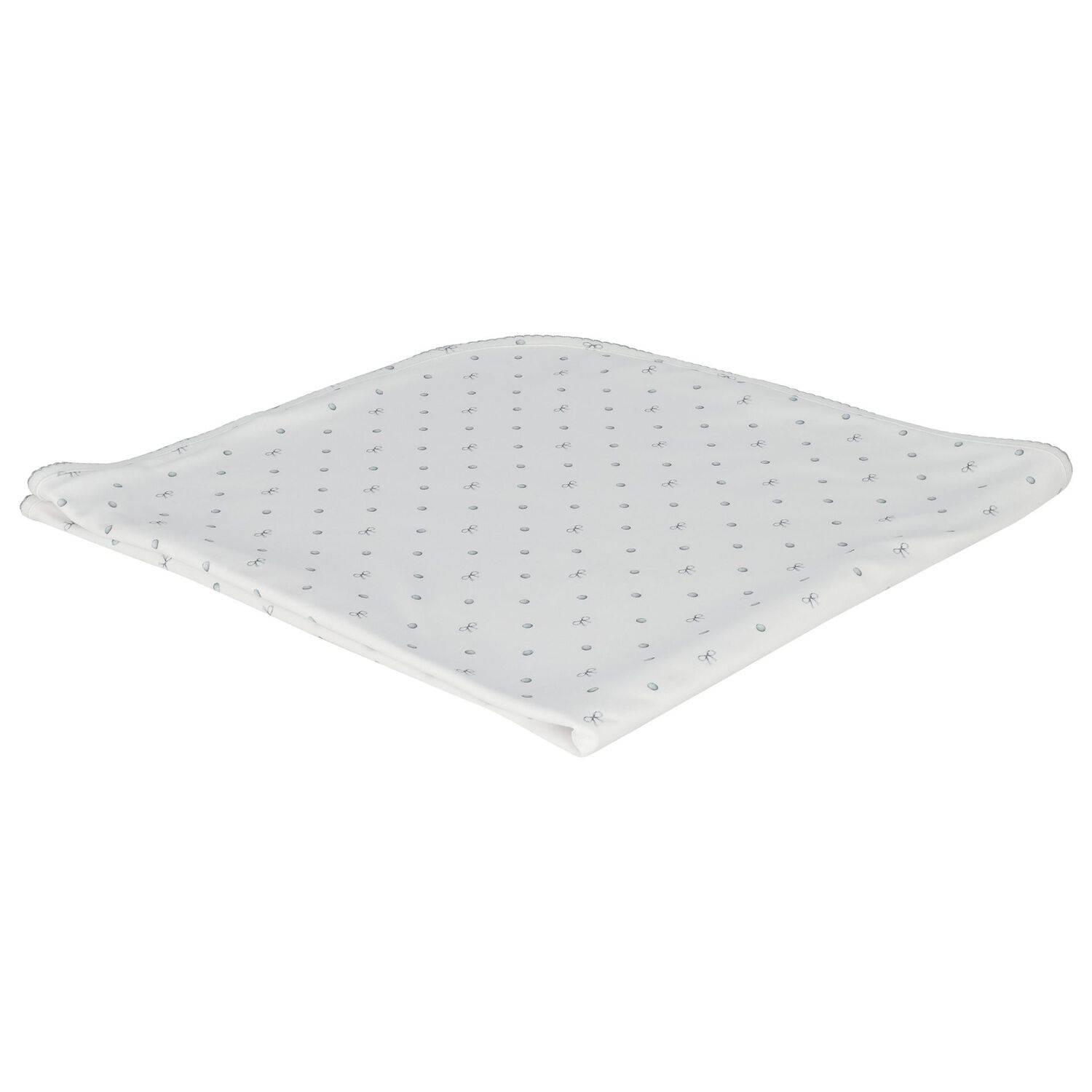 White Silver Moon Baby Blanket, 1, hi-res image number null