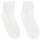 Girls Ivory Socks, 1, hi-res
