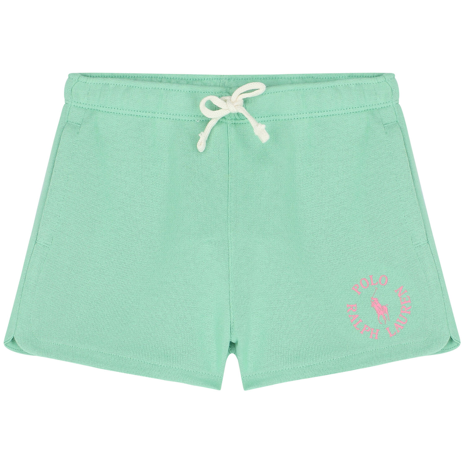 Girls Green Logo Shorts, 1, hi-res