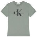 Boys Green Logo T-Shirt, 2, hi-res