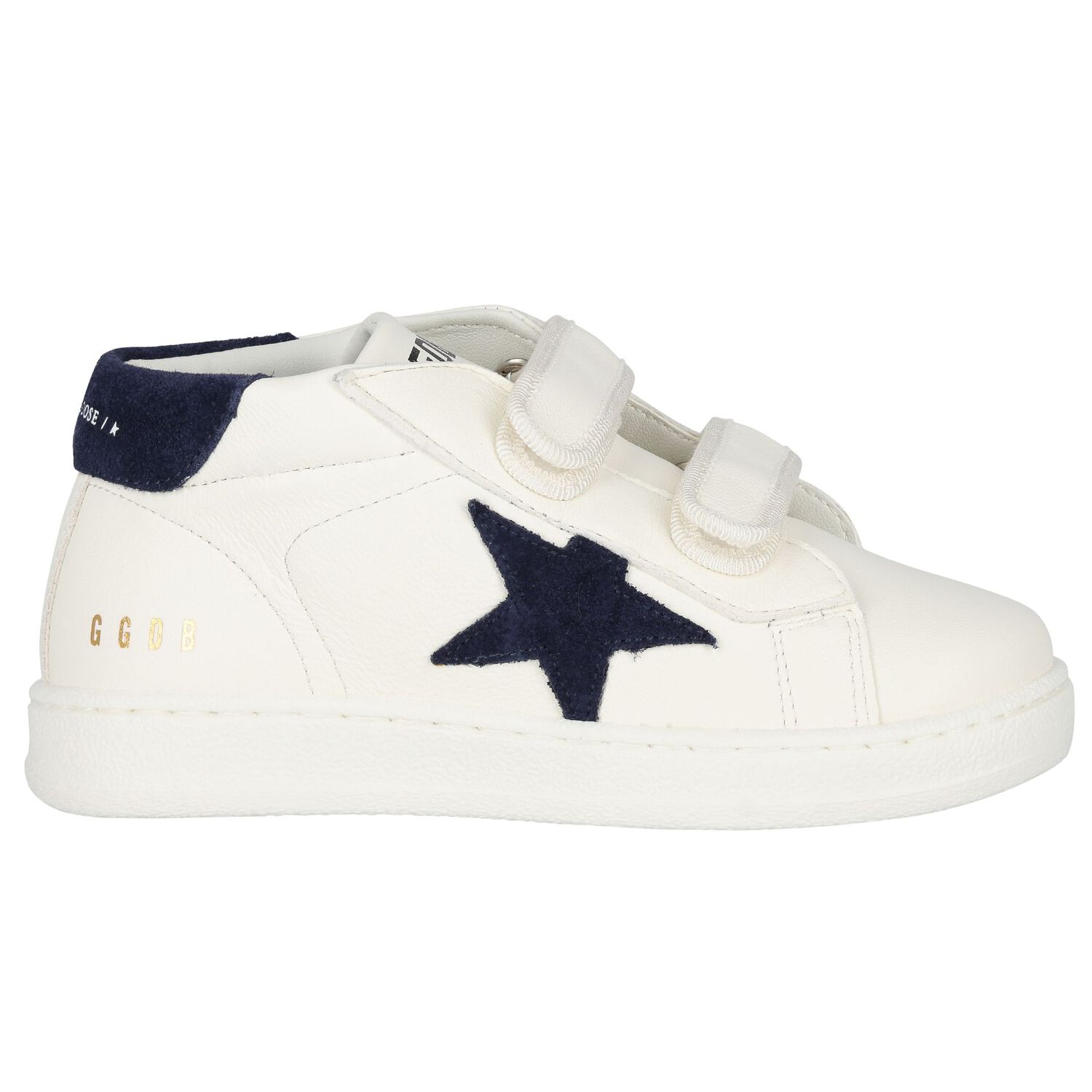 White Logo Leather Trainers, 1, hi-res