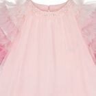 Baby Girls Pink Embellished Tulle Dress, 1, hi-res