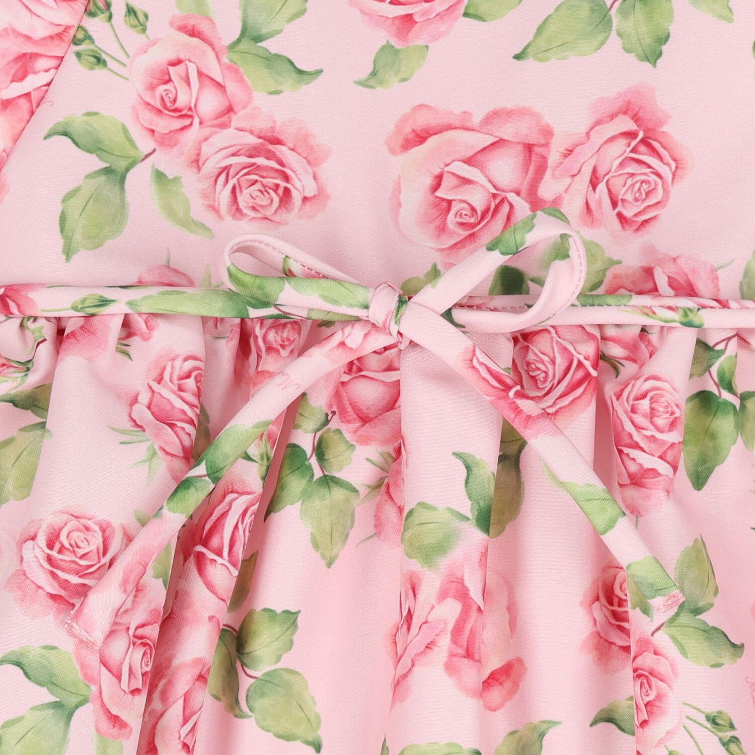 Baby Girls Pink Logo Floral Dress, 1, hi-res