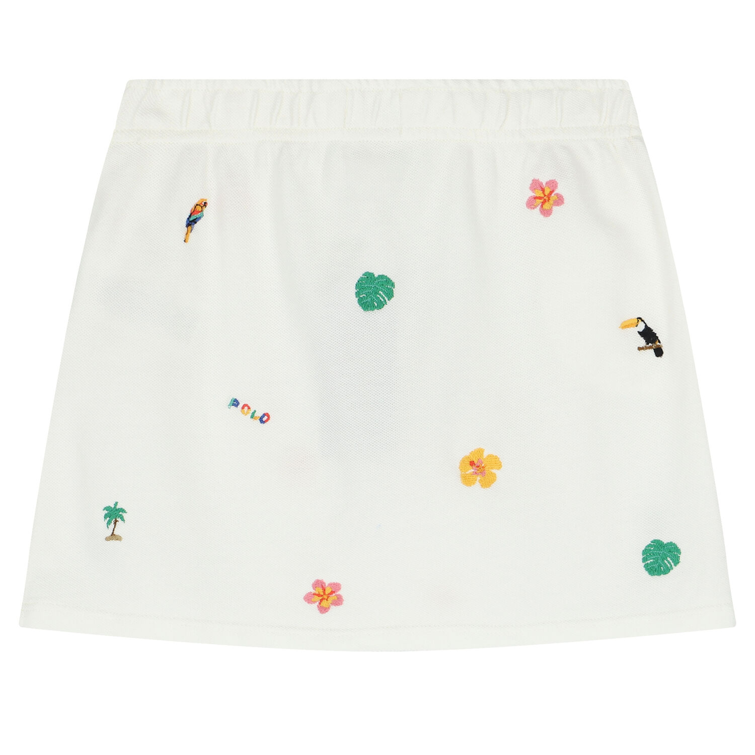Girls White Embroidered Skirt, 1, hi-res image number null