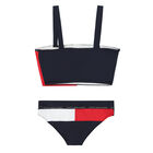 Girls White, Red & Navy Bikini, 1, hi-res
