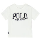 Baby Boys White Logo T-Shirt, 2, hi-res