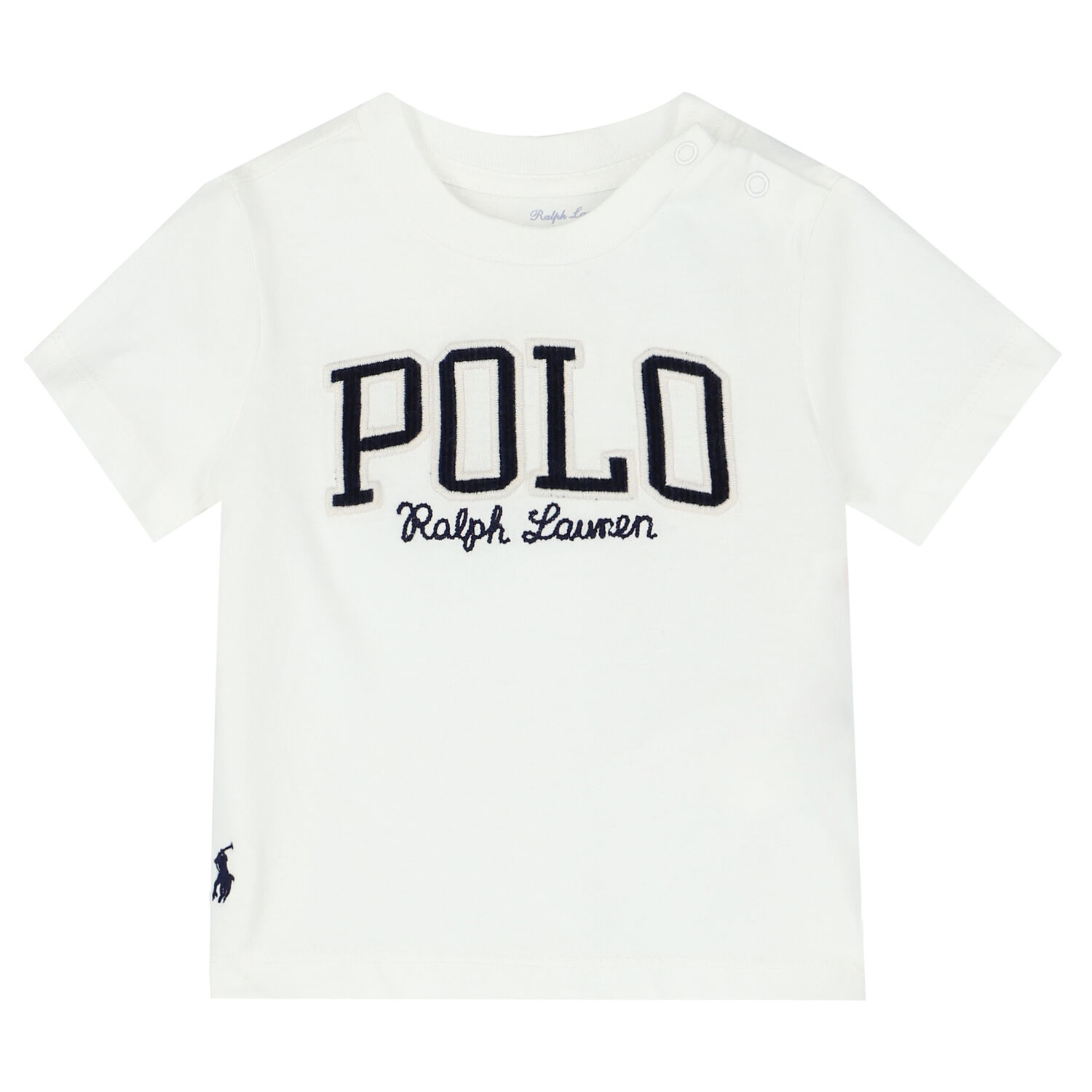 Baby Boys White Logo T-Shirt, 2, hi-res