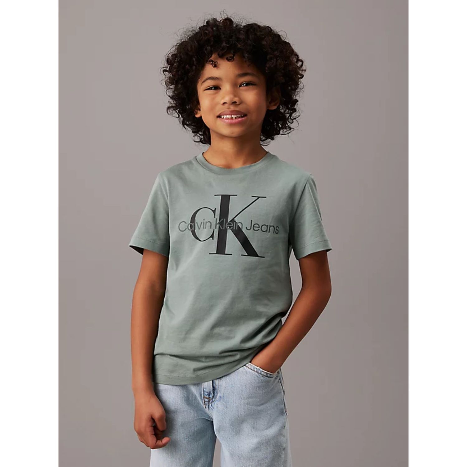 Boys Green Logo T-Shirt, 2, hi-res image number null