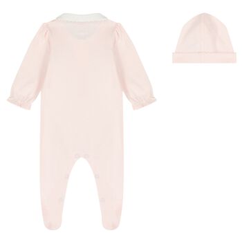 Baby Girls Pink Bunny Babygrow Set