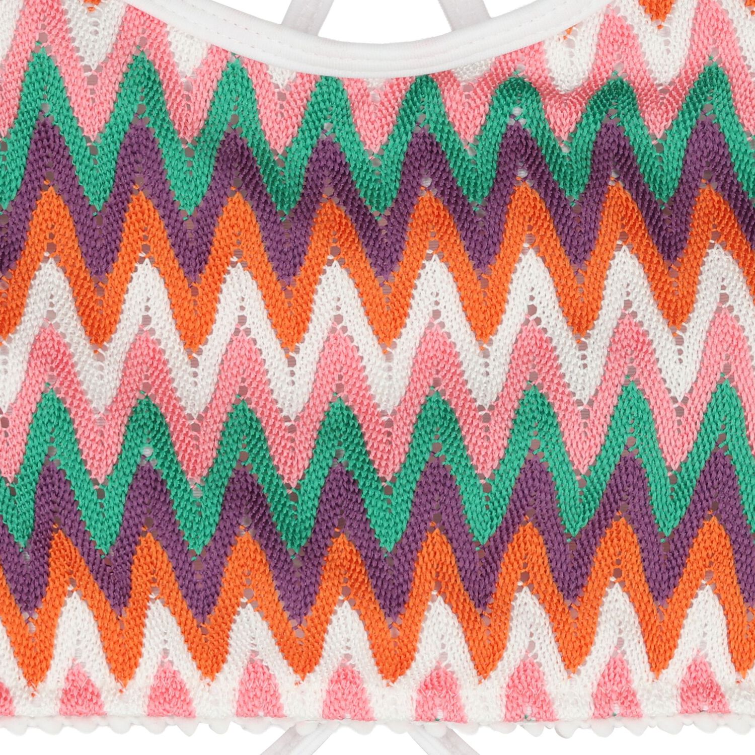 Girls Multi-Coloured Zig-Zag Bikini, 1, hi-res