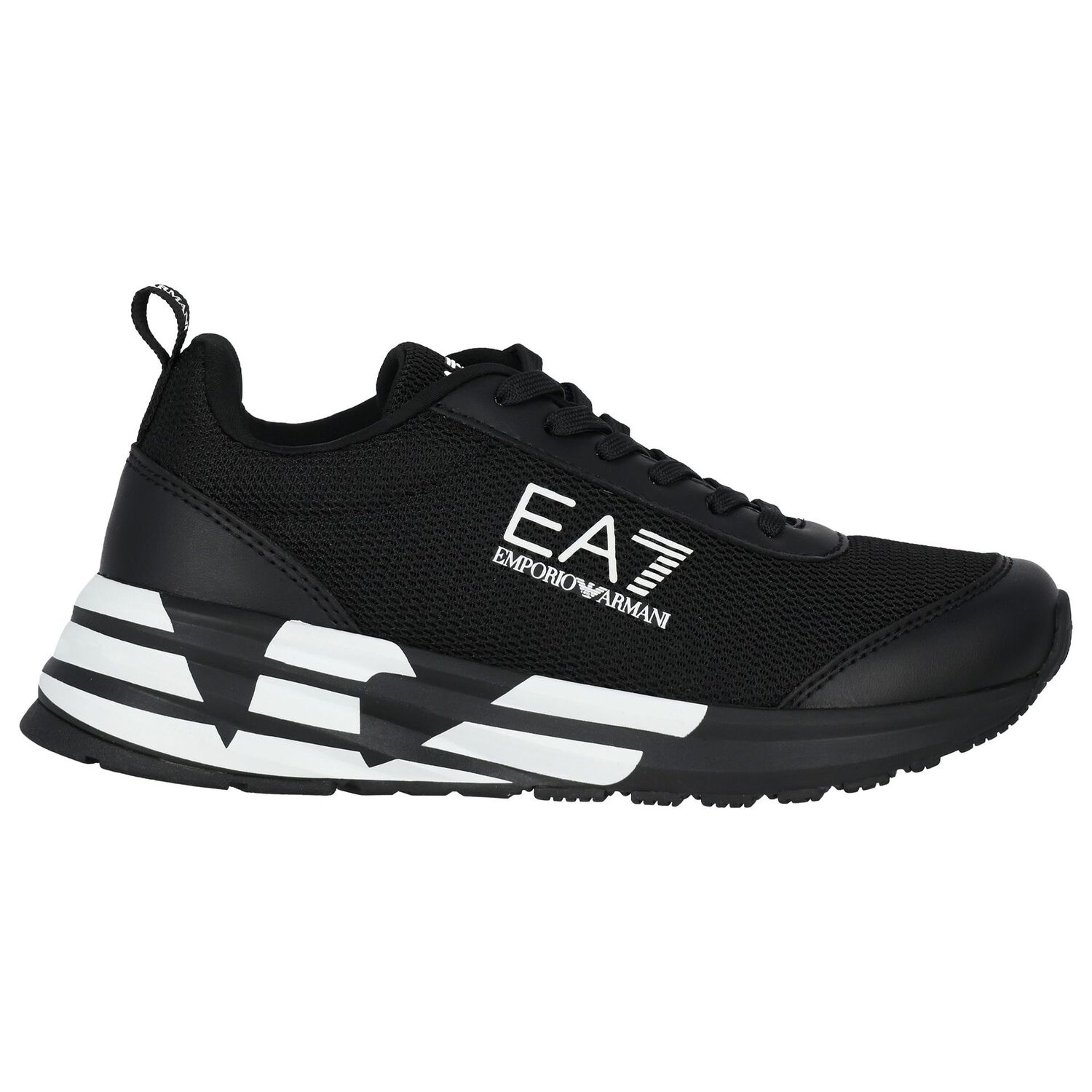 Black & White Logo Trainers, 1, hi-res