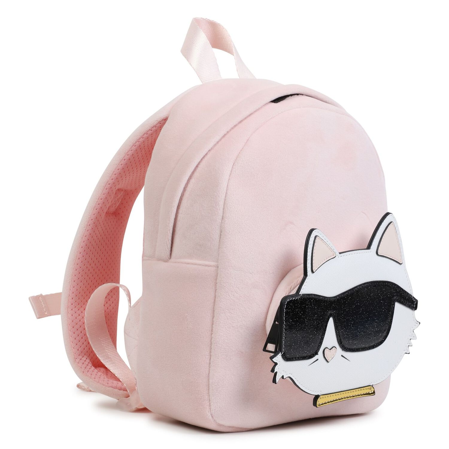 Girls Pink Choupette Backpack, 1, hi-res