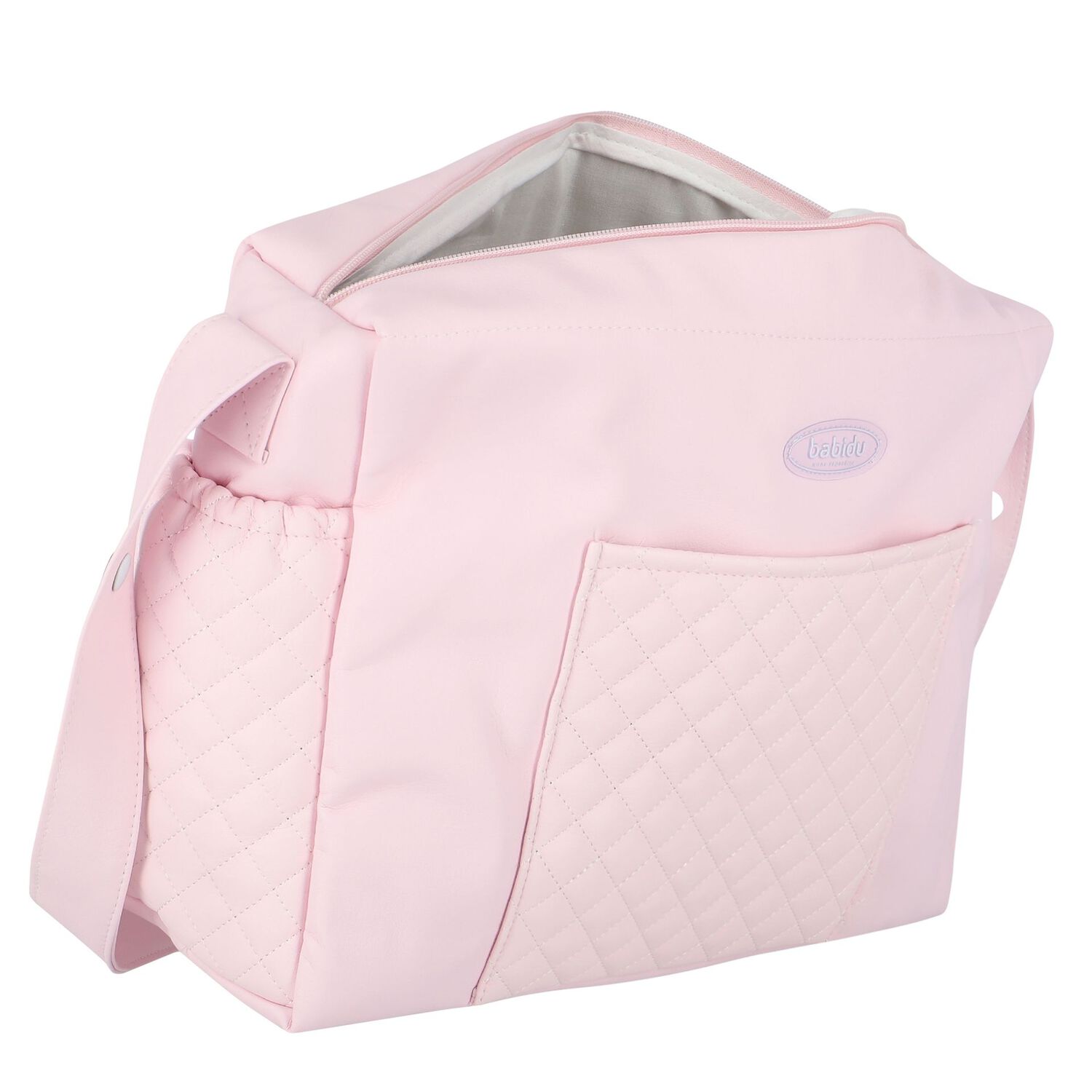 Pink Quilted Baby Changing Bag, 2, hi-res