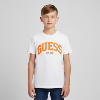 Boys White Logo T-Shirt