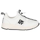 White Logo Trainers, 1, hi-res