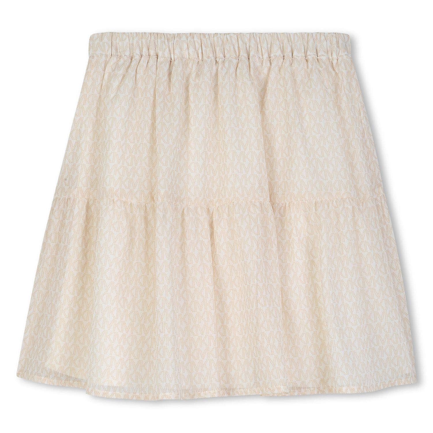 Girls Mini Me Ivory Logo Skirt, 1, hi-res