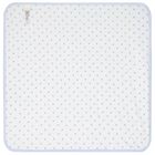 Baby Boys Blue & White Logo Blanket, 2, hi-res