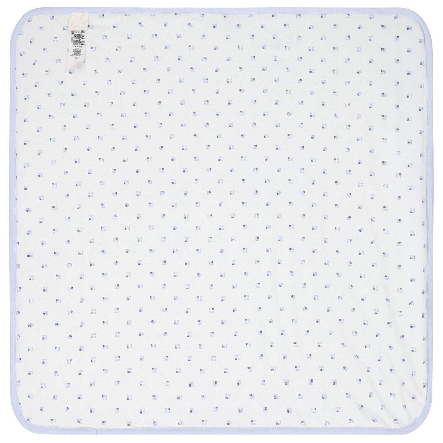 Baby Boys Blue & White Logo Blanket, 2, hi-res