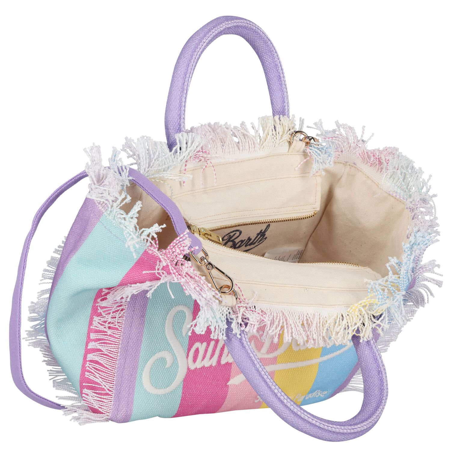 Girls Rainbow Logo Tote Bag, 1, hi-res