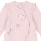 Baby Girls Pink Butterfly Babygrow, 1, hi-res
