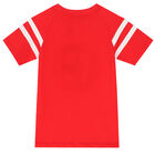Boys Red Cotton Logo T-Shirt, 3, hi-res