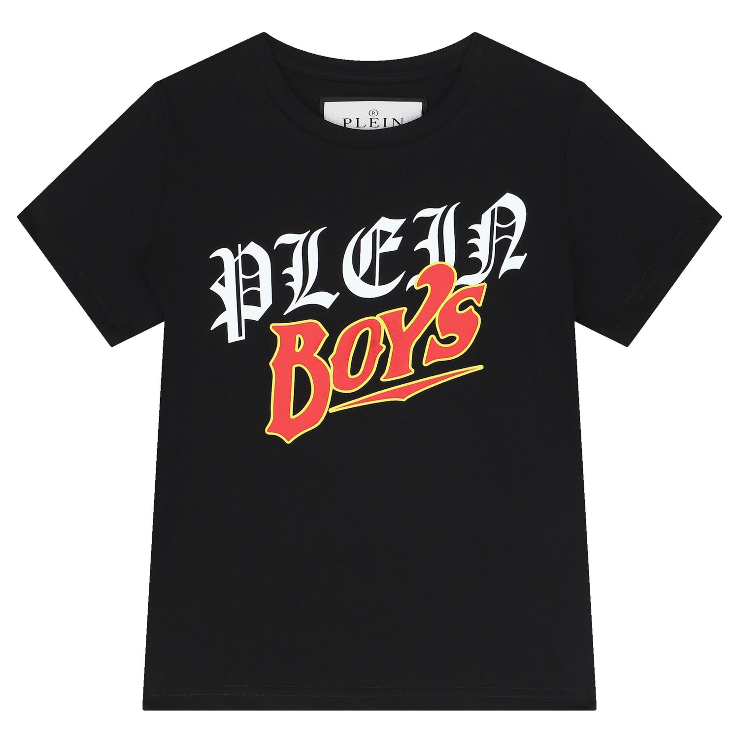 Boys Black Logo T-Shirt, 2, hi-res image number null